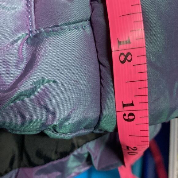 All in motion gray packable hood chunky puffer jacket winter coat nylon 7/8 - Picture 12 of 13